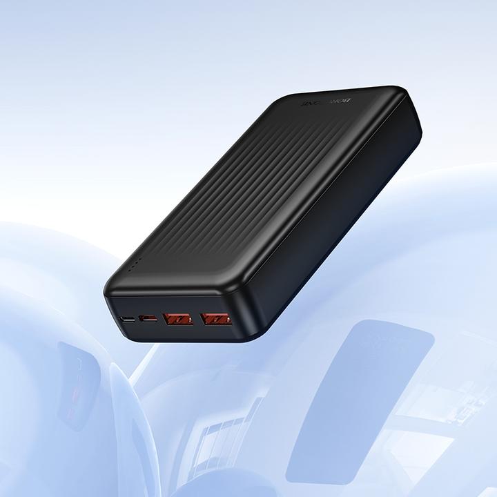 Immagine prodotto Borofone Powerbank 20000mAh BJ80A Clever - 2xUSB + Typ C - QC 3.0 22,5W + PD 20W schwarz (20000 mAh, 22.50 W, 74 Wh)