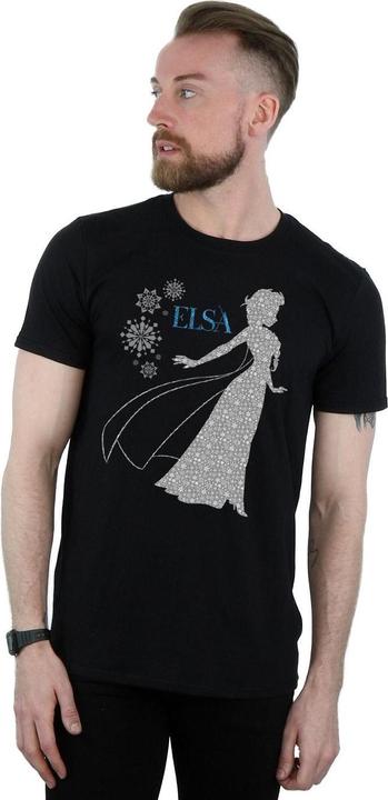 Immagine prodotto Disney Frozen Elsa Christmas Silhouette Maglietta Uomo (S)