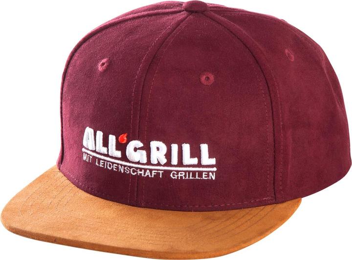 All'Grill Cap snapback wijnrood