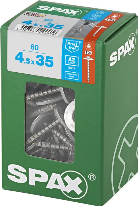 Actual product image Spax Sheet Metal Screw A2 T-Star Plus T20 4cut Sealing Washer 20mm L (1 Screws per piece)