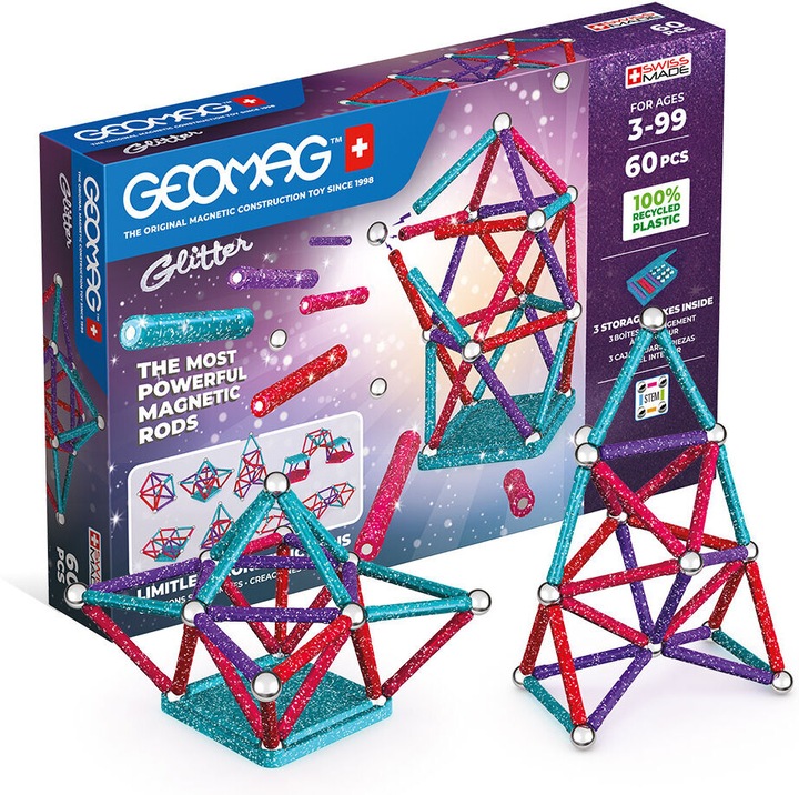 Actual product image Geomag Glitter Set Recycled