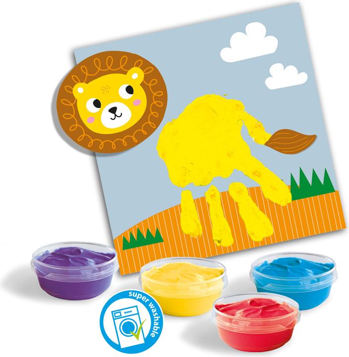 Actual product image Ses My First - finger paint handprint animals