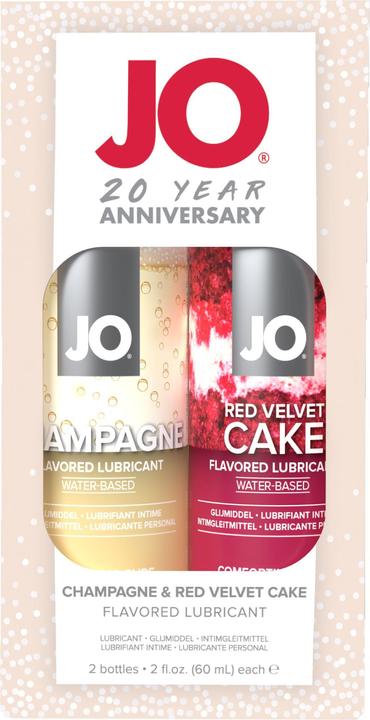 System JO Cadeauset voor 20 jaar Champagne 60 ml & Red Velvet Cake (60 ml)