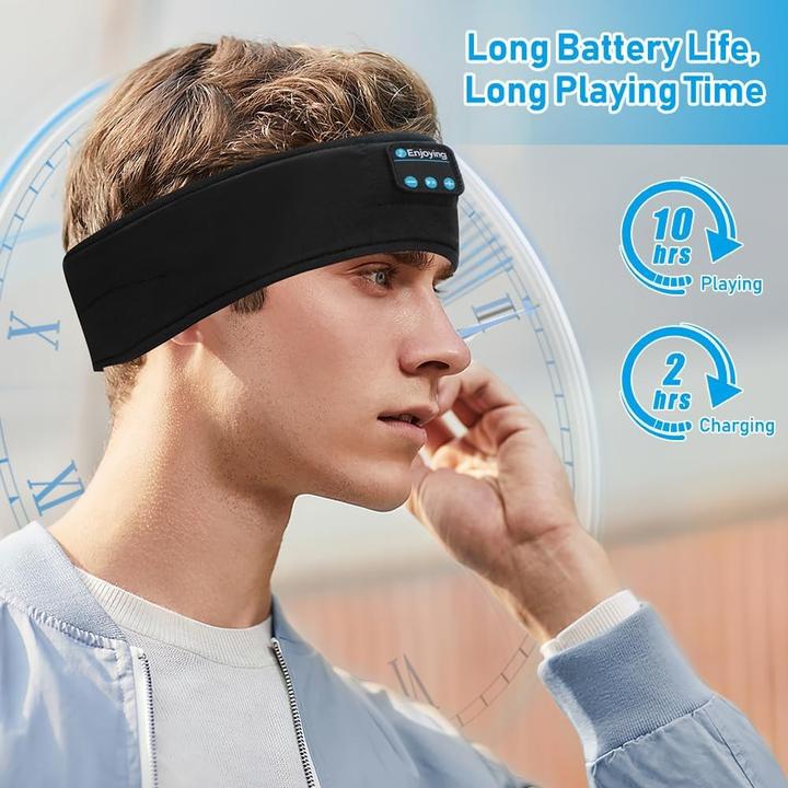 Produktbild Cbx Bluetooth Stirnband mit Kopfhörer, kabellose Schlafkopfhörer Schwarz (10 h)