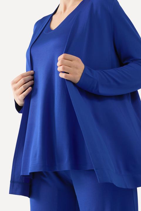 Produktbild Ulla Popken Slinkyjacke, offene Form, Schalkragen, Langarm (58)