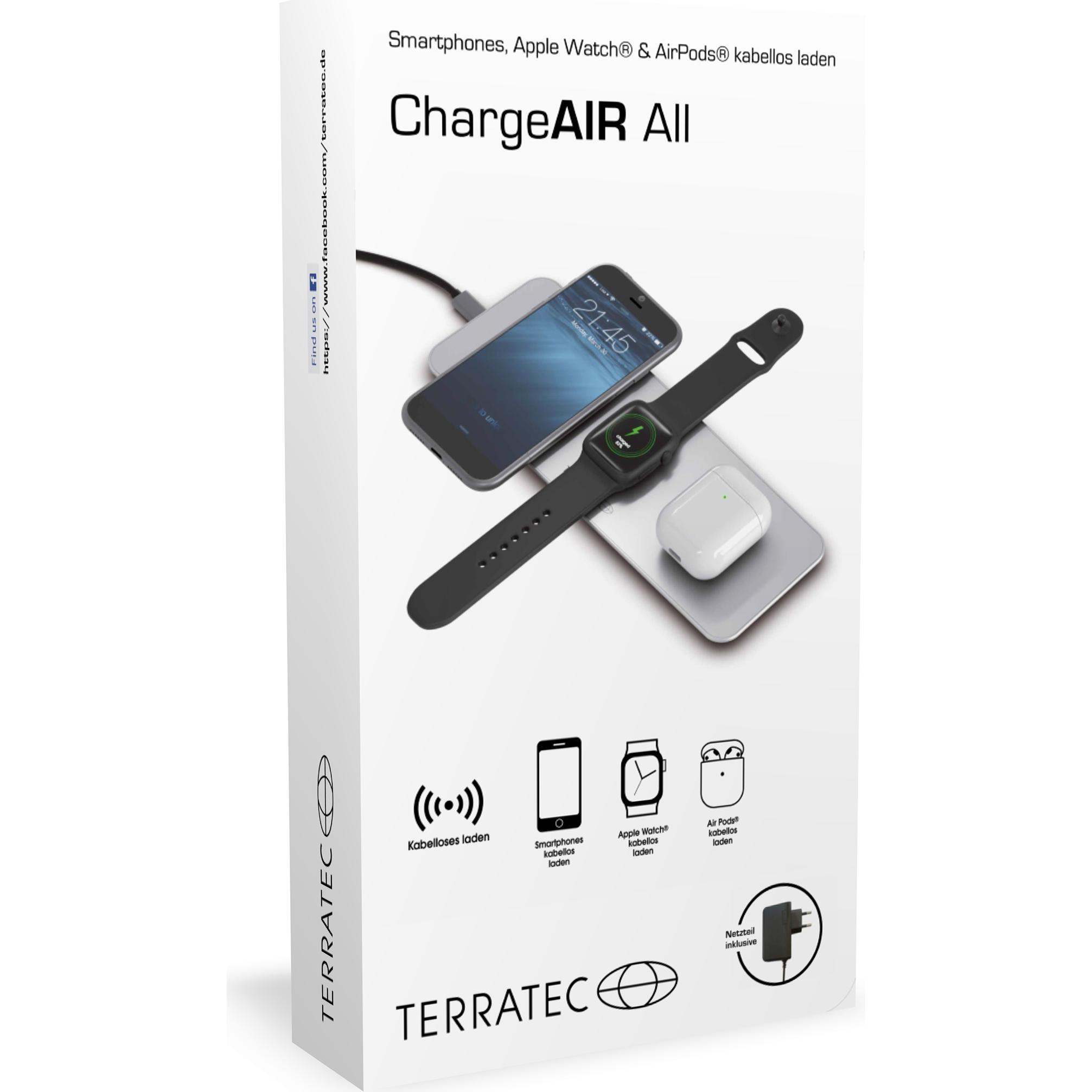 Thumbnail - Terratec ChargeAIR All (10 W), Wireless Charger, Grau
