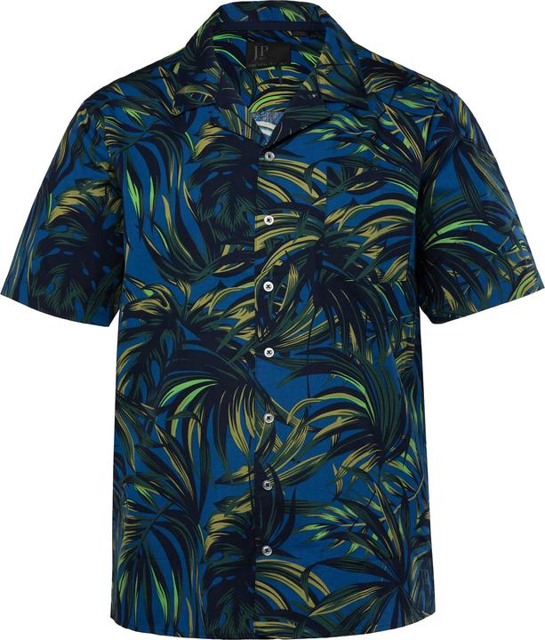 Actual product image JP1880 JP 1880 shirt, short sleeve, all-over print, Cuba collar, Cuba fit, up to 8 XL (XL)