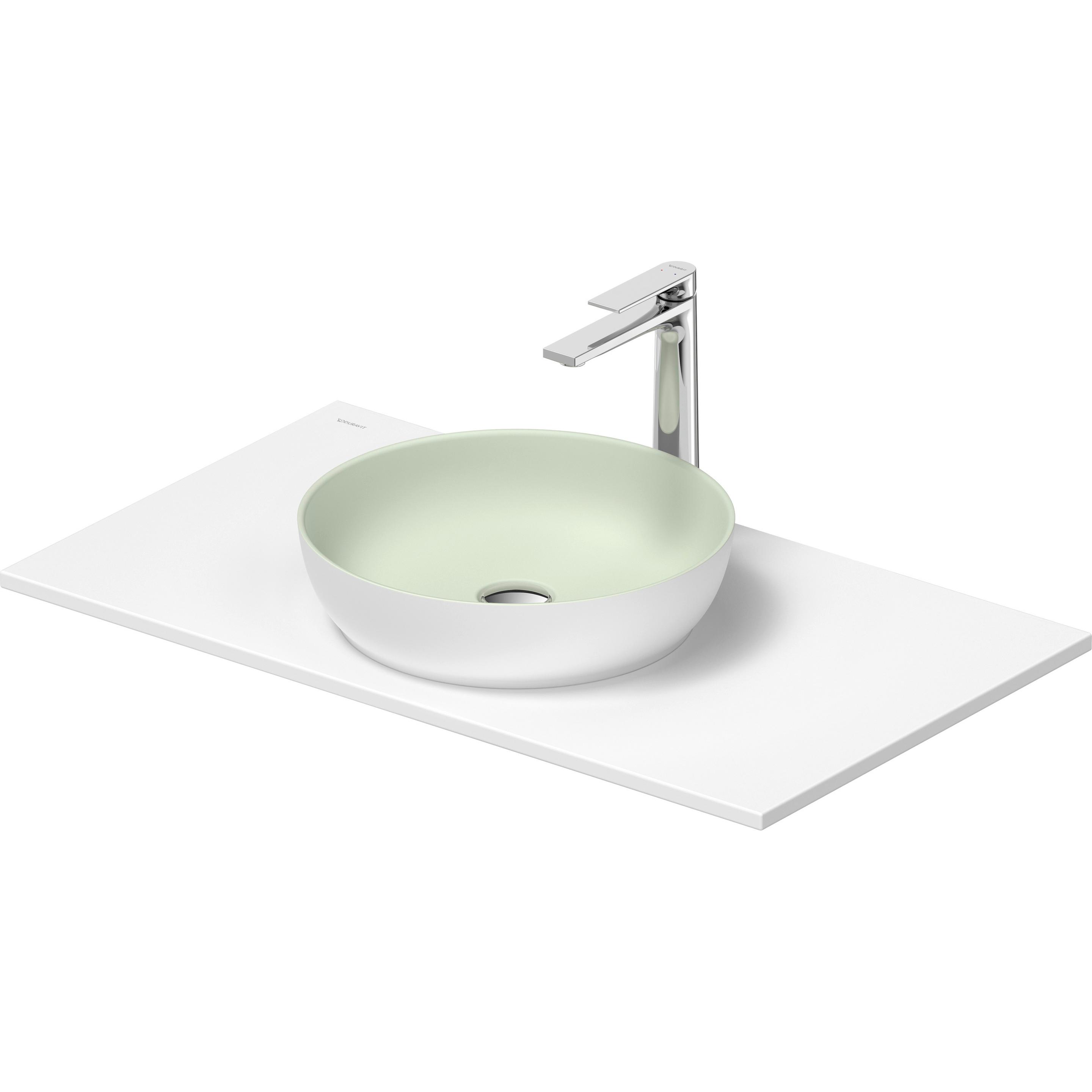 Duravit, Waschbecken, Sivida Waschtisch Set, rund, 400x400mm, inkl. Konsole 880x500mm (500 mm, 880 mm)