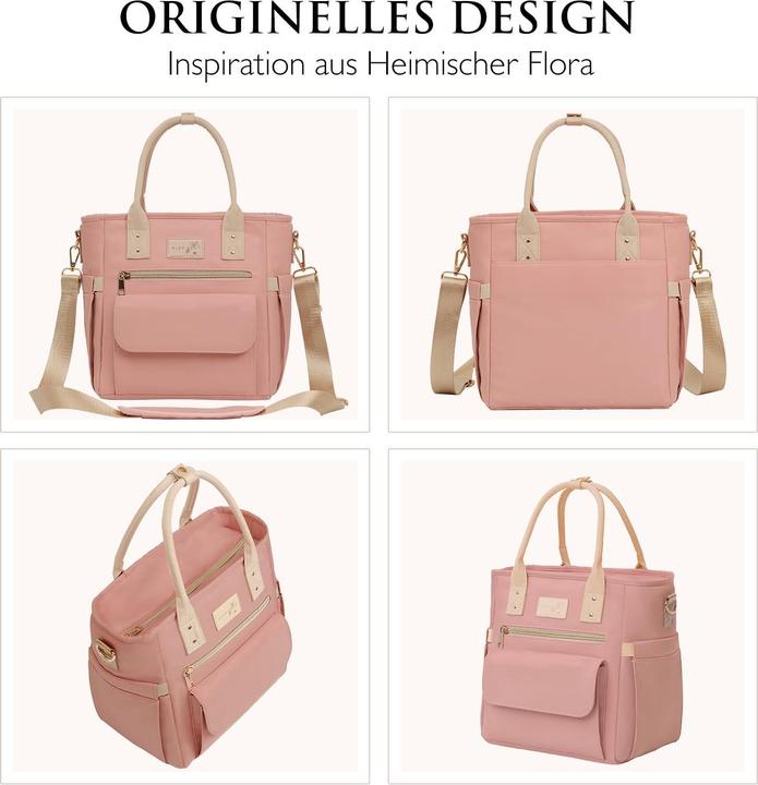 Produktbild Only-Bags.Store Grosse, auslaufsichere, isolierte Kühltasche mit mehreren Taschen und abnehmbarem Tragegurt für die