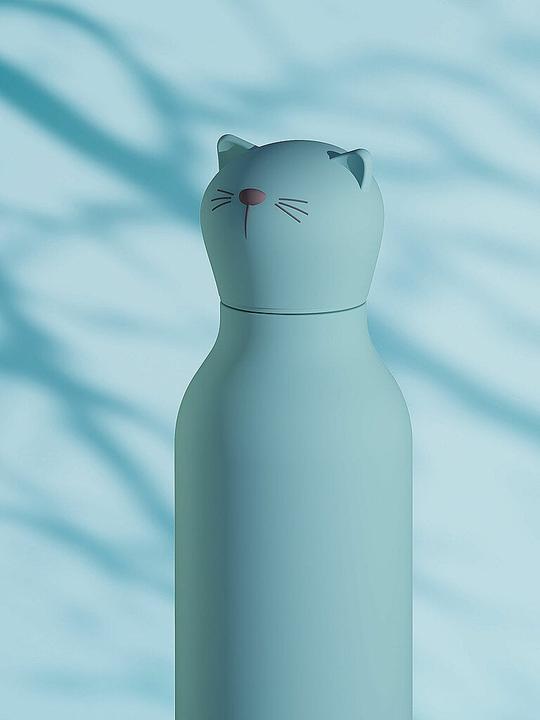 Actual product image Asobu Bestie Kot - Thermoflasche mit Strohhalm 460 ml (0.46 l)