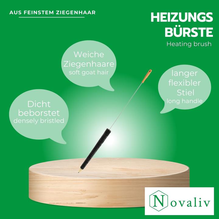 Produktbild Novaliv 3X Heizkörperbürste Rippenheizkörper Heizungsbürste Heizkörper Reinigungsbürste 115x45x3,5cm (3 Stk.)