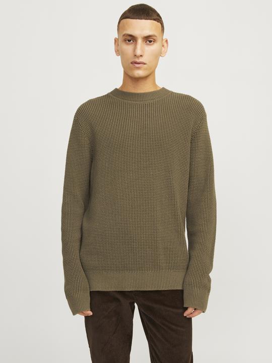 Actual product image Jack & Jones Plain knitted jumper with round neck Knitted jumper with round neck (S)