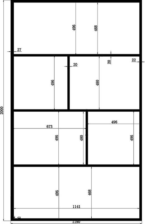Produktbild Shower Design Slomena (200 cm, 120 cm, 200 cm)