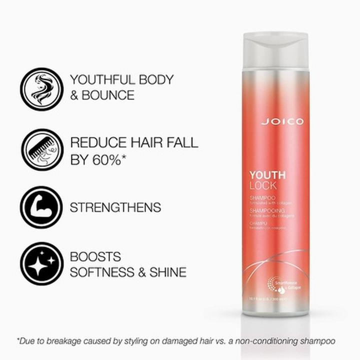 Produktbild Joico YouthLock Shampoo 300 ml (Flüssiges Shampoo, 300 ml)