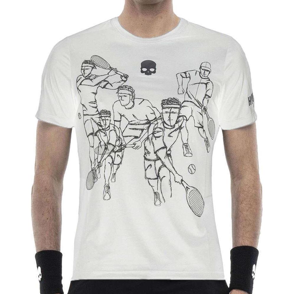 Hydrogen, Sportshirt, Sketch Tech (L), Schwarz, Weiss, L
