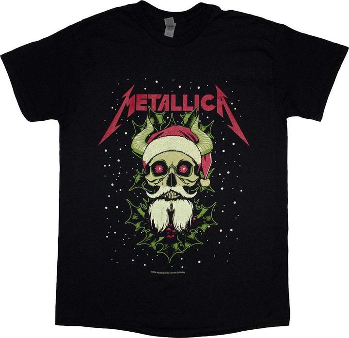 Immagine prodotto Metallica Maglietta Corna di Babbo Natale Adulto Unisex (XXL)