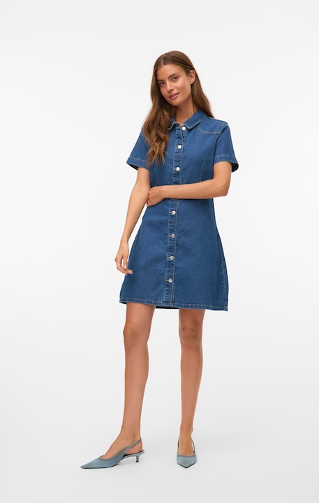 Immagine prodotto Vero Moda VMAMANDA Kurzes Kleid Jeanskleid (M)