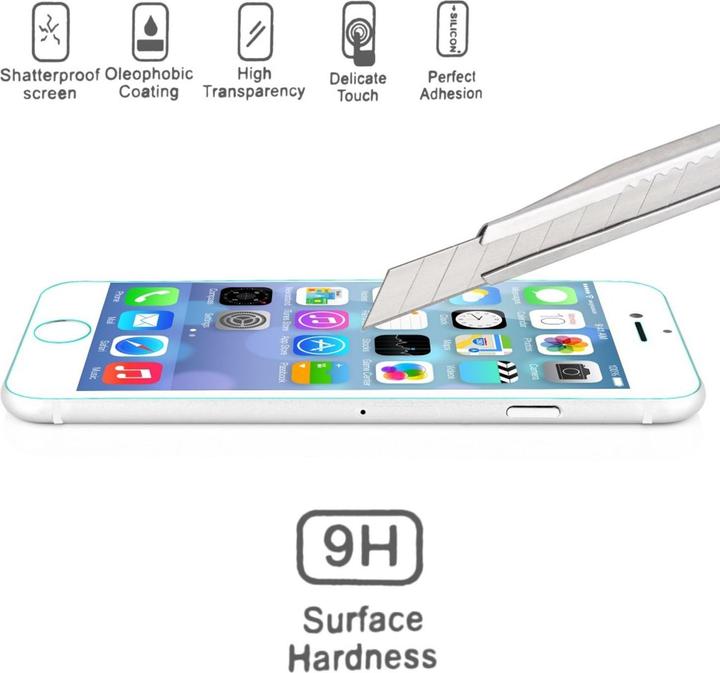 Produktbild Nalia Schutzglas (1 Stück, Apple iPhone 6 Plus, Apple iPhone 6s Plus)