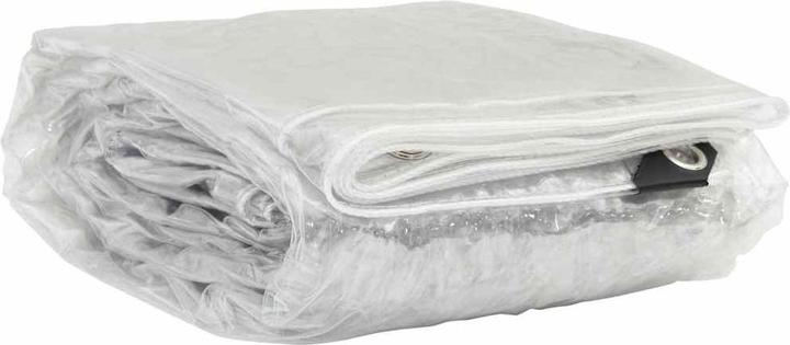 VidaXL Transparent tarpaulin with eyelets 4x8 m PVC transparent tarpaulin (400 x 800 cm)