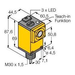 Turck, Rilevatore di movimento, Sensore a ultrasuoni a riflessione diffusa Q45UBB63DAC (1.40 m)