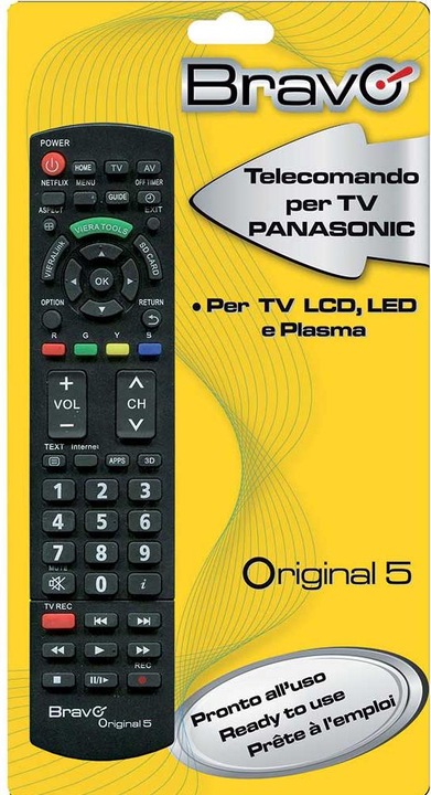Produktbild Bravo ORIGINAL 5 (PANASONIC) (Gerätespezifische Fernbedienung, Infrarot)