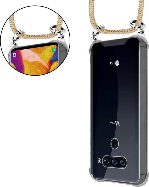 Produktbild Cadorabo TPU Handy Kette SILBER Cover