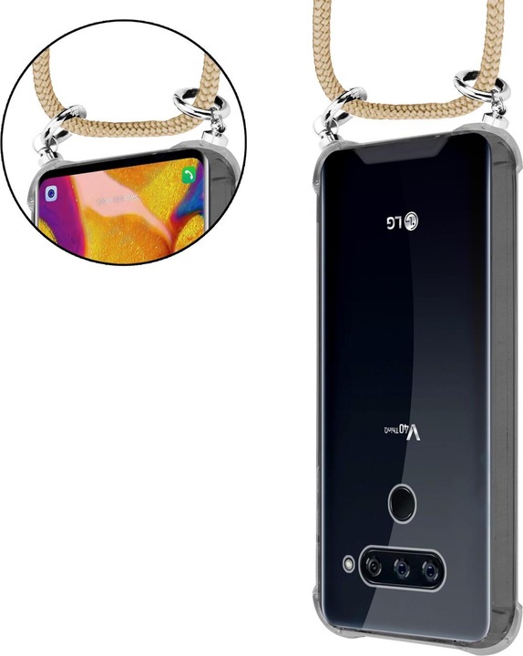 Produktbild Cadorabo TPU Handy Kette SILBER Cover