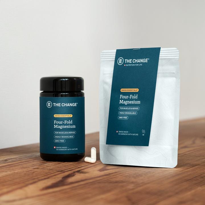Actual product image BE THE CHANGE Four-Fold Magnesium (60 Piece, Capsules, 40 g)