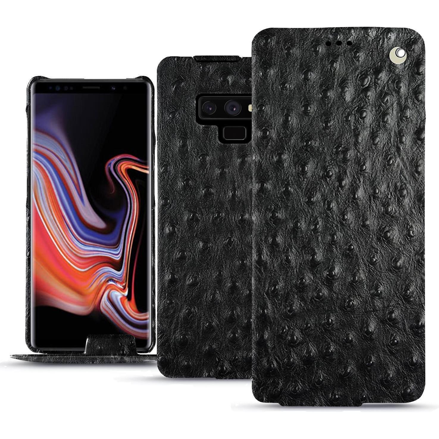Noreve Lederschutzhülle vertikal (Samsung Galaxy Note 9), Smartphone Hülle, Schwarz
