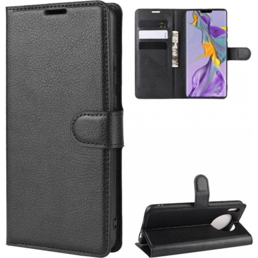 Screenguard Huawei Mate 30 Pro Leather Guard Lederhülle (Huawei Mate 30 Pro), Smartphone Hülle, Schwarz