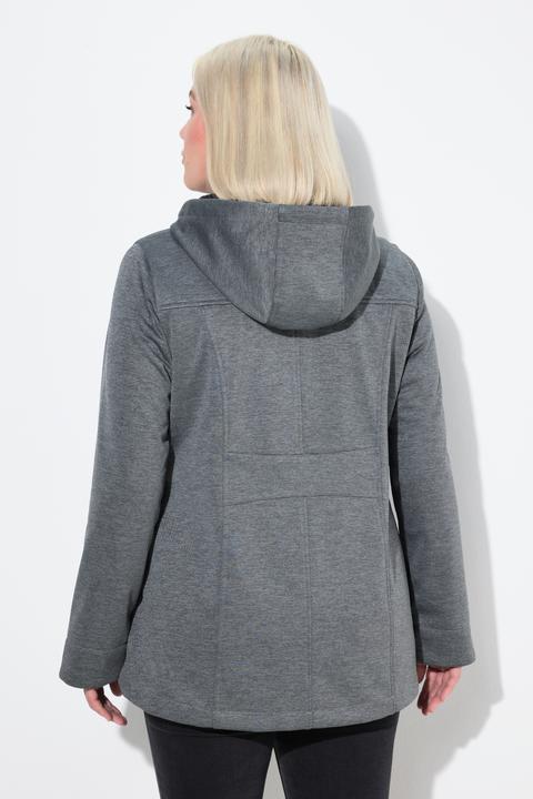 Produktbild Ulla Popken HYPRAR Softshelljacke, wasserdicht, Kapuze, 2-Wege-Zipper (56)