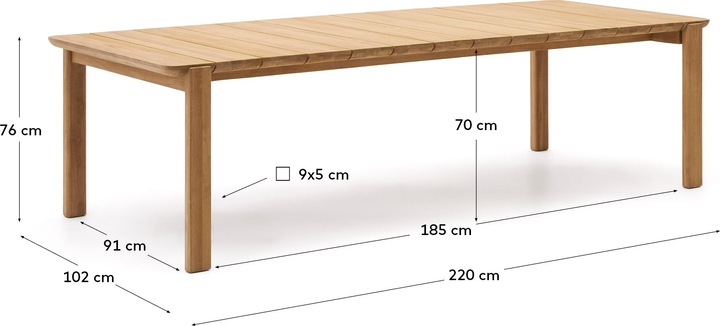 Actual product image Kave Home Icaro (220 cm)