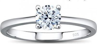 Immagine prodotto Silvego Anello in argento MADISON con Swarovski Zirconia JJJR2339sw - Circuito: 62 mm (62)