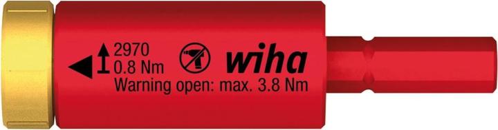 Actual product image Wiha Torque easyTorque adapter electric for slimBits and slimVario holder in blister Nm (0.80 Nm, 8 Nm)