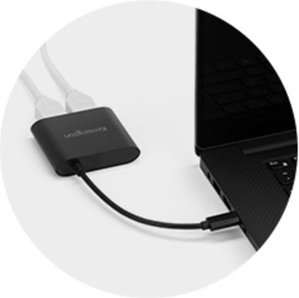 Immagine prodotto Kensington Cavo adattatore video da USB-C a doppio HDMI 1.4 (HDMI, 20 cm)