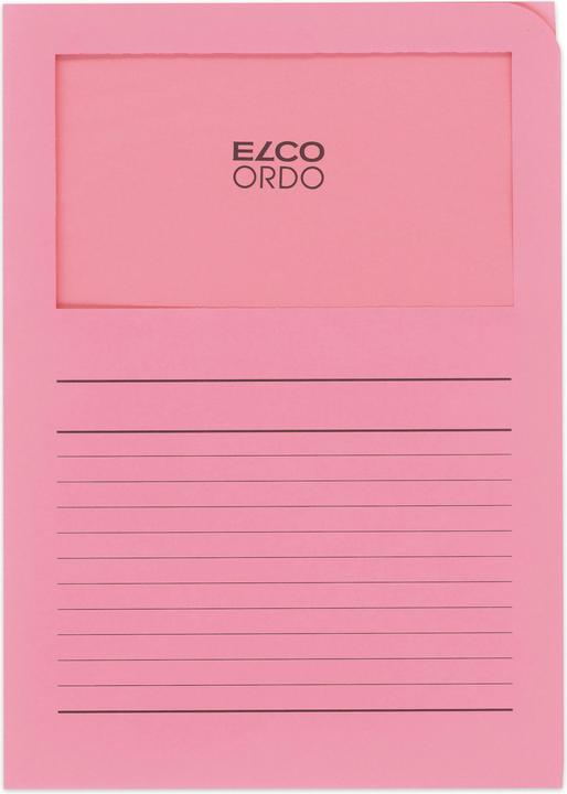 Elco Ordnungsmappe Ordo Classico DIN A4 Papier 220 mm x 310 mm Rosa (A4, 100x)