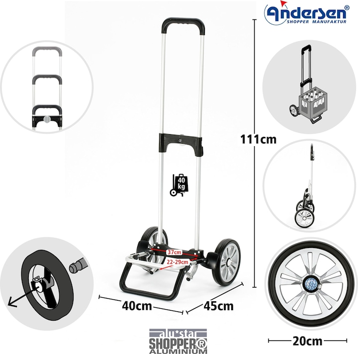 Actual product image Andersen Alu Star Shopper Inra