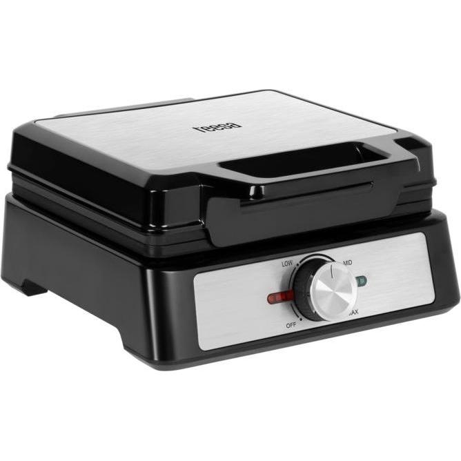 Teesa Waffeleisen 2 Waffeln 1600W Edelstahl stufenlos verstellbar (TSA3237)
