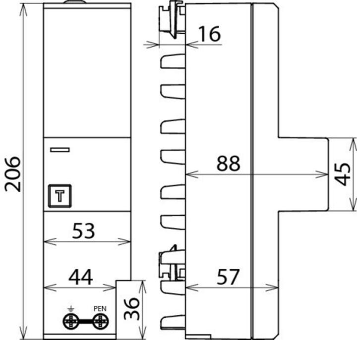 Produktbild Dehn SOEHNE Kombiableiter ventil DV ZP TNC 255