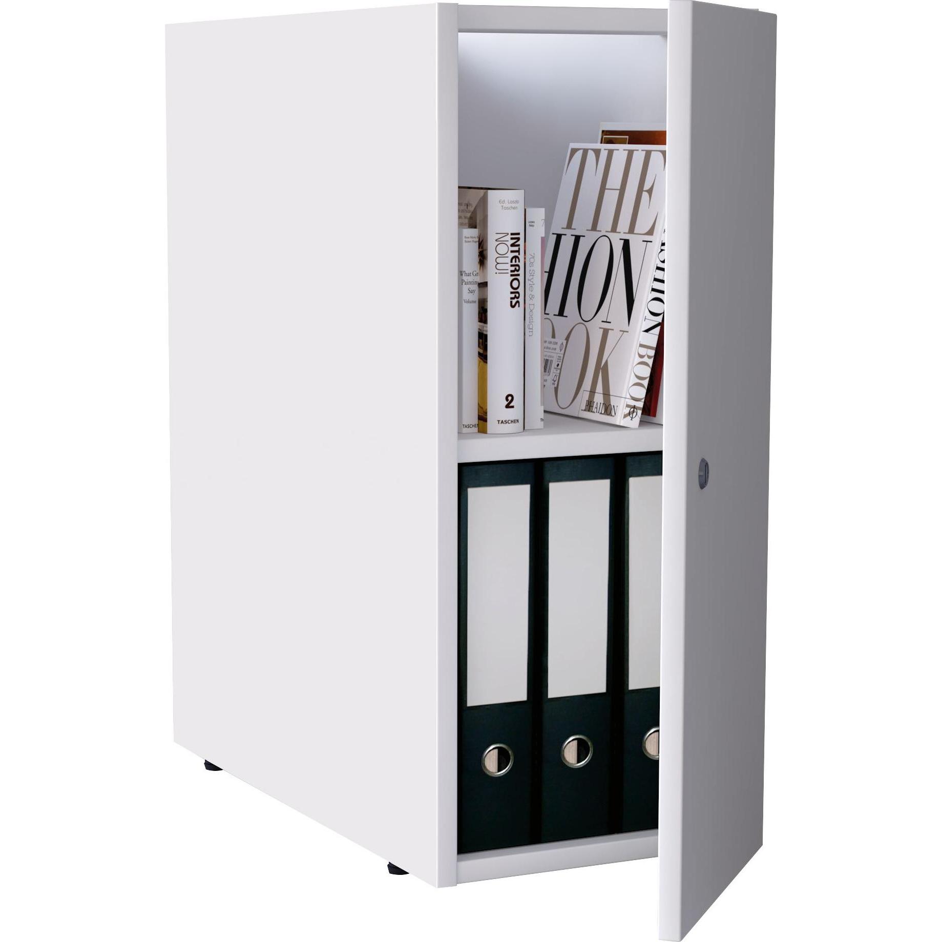 Kerkmann, Garderobe + Kleiderhaken, Unterschrank für Empfangstheke weiss/weiss