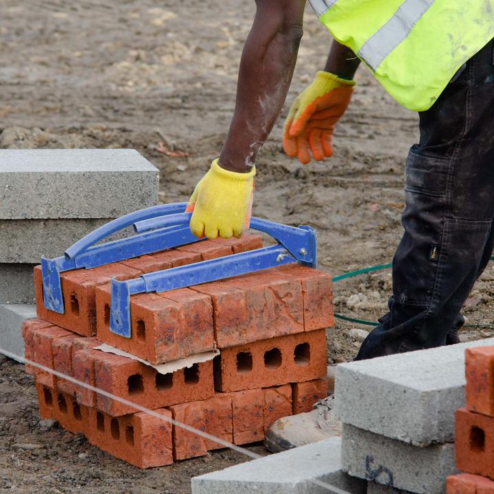 Produktbild Wiltec Ziegelzange 425-700mm Steinheber Klinkerträger Steinzange Steingreifer (700 mm)