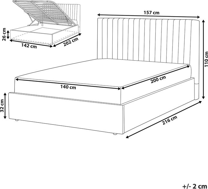 Actual product image Beliani Vion (140 x 200 cm)
