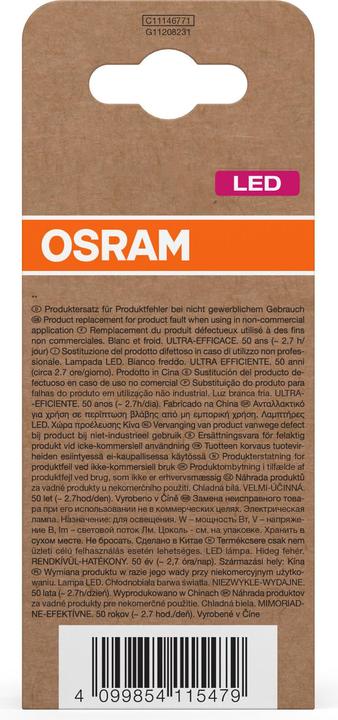 Actual product image Osram LED lamp highest efficiency class A Filament CLASSIC 5W 840 clear E27 1055lm 4000K neutral white (E27, 1055 lm, 6x)