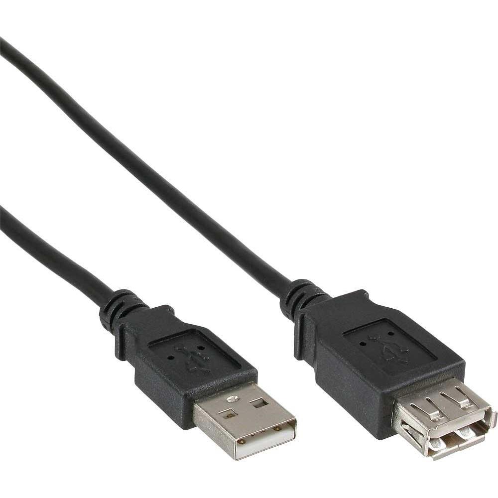 Aquatuning USB 2.0 Verlängerung (5 m, USB 2.0), USB Kabel