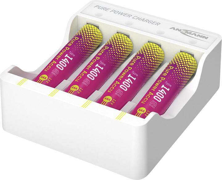 Actual product image Ansmann Pure Power Set 4× Micro AAA Akkus und Lademodul (1 pcs., AAA)