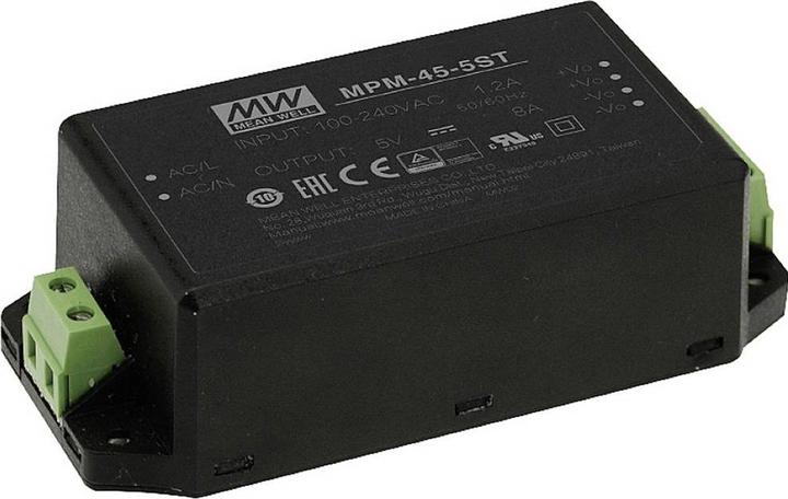 MeanWell MEAN WELL MPM-45-24ST, Universal, Drinnen, 80 - 264 V, 47 - 63 Hz, 45 W, 24 V