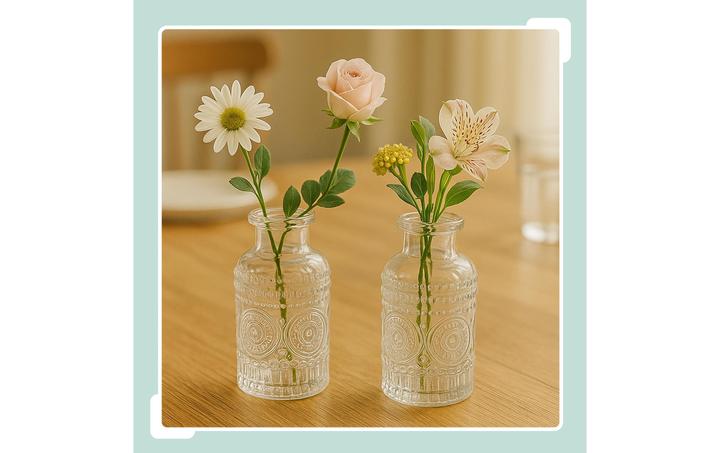 Image du produit Relaxdays Vase en verre (0.24 l)