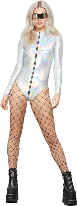 Produktbild Fever Miss Whiplash Bodysuit (Kostüm) holografisch (S)