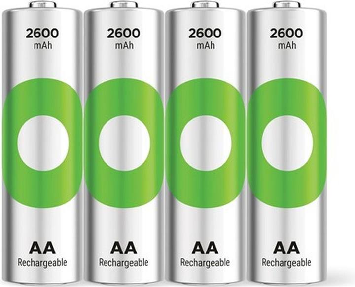 Productafbeelding GP Batteries GP Nab??jec?? bat. ReCyko 2600 AA (HR6) - 4ks (4 Pcs., AA, 2600 mAh)