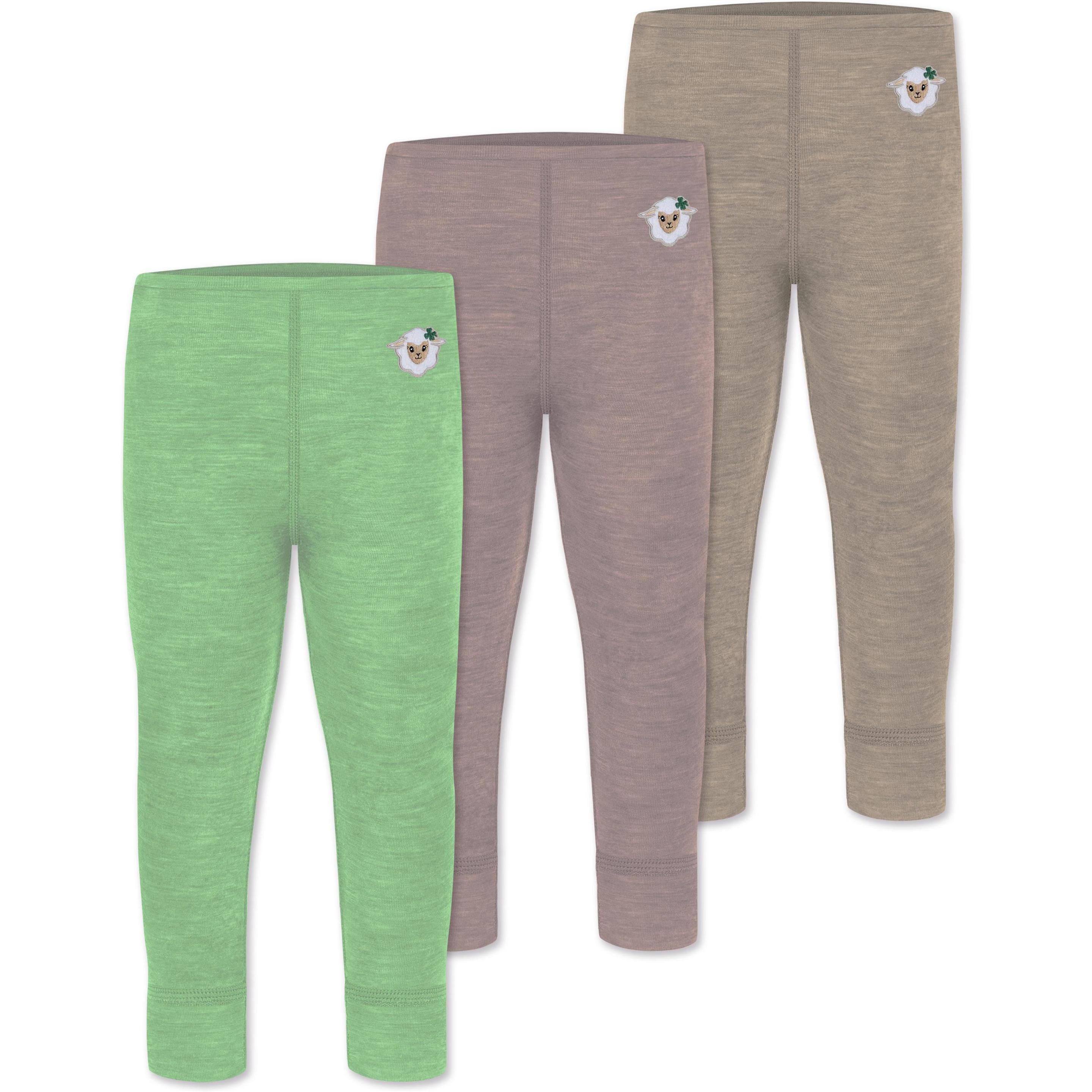 Normani, Herren, Funktionsunterhose, 3er Pack Baby Merino Hose Unterhose „Tihoi" - 9509 (74), Beige, 74